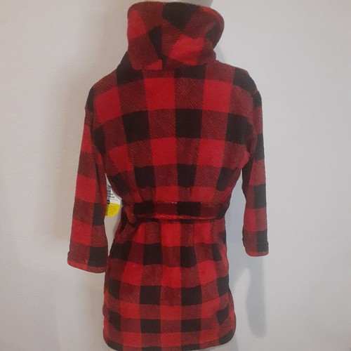 NWT Boy's Robe Plaid Fleece Arizona Holiday Long Sleeve Mid Length XXS $42 - Picture 6 of 7
