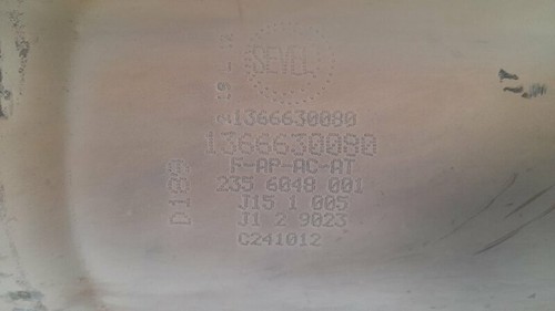 1366630080 exhaust particulate filter for PEUGEOT BOXER (335) FURGON TECHO ELEV - Picture 3 of 4