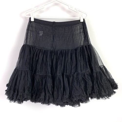 Vintage 80s Malco Modes Black Square Dance 582 Petticoat Large - Bild 2 von 2