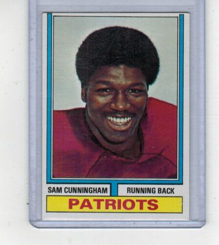 1974 Topps Sam Cunningham #502 Rookie Card "Patriots" Nice - Picture 1 of 1