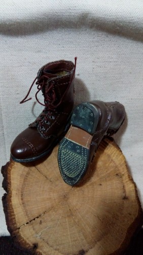 1/6 DID DRAGON WW II USA BROWN LEATHER PARATROPPER FUNTIONAL BOOTS - Imagen 4 de 4