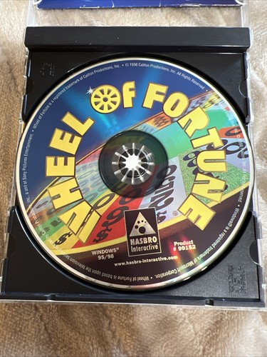 Wheel of Fortune CD-ROM Jewel Case (PC, 1999) Hasbro Interactive - Picture 4 of 6