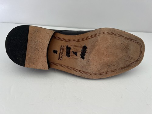 J. Murphy Johnston & Murphy Black Leather Cap Toe Oxfords 59-11055 Men's Sz 11 M - Picture 7 of 10