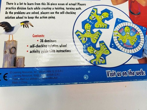 Deep Sea Division Dominoes Self Checking Math Game Fast Track Learning Resources - Picture 5 of 9