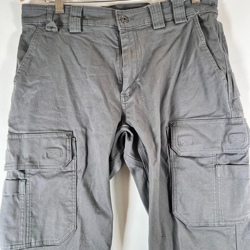 Men's Duluth Flex Fire Hose Relaxed Fit Cargo Work Pants - Gunmetal REALLY NICE - Picture 8 of 21