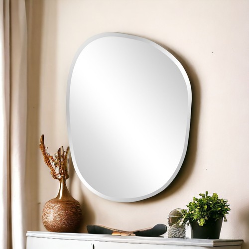 24" Abstract Unframed Accent Mirror - 第 1/8 張圖片
