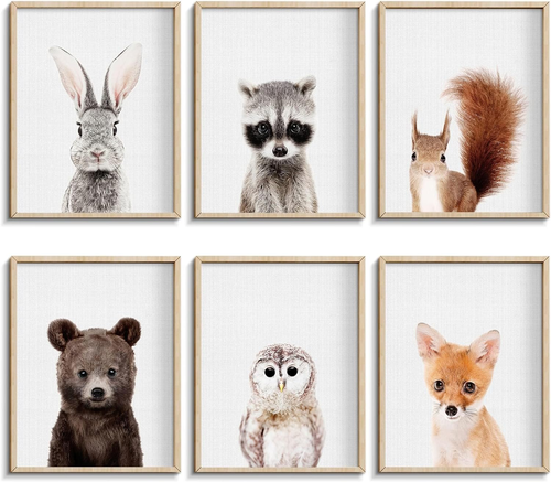 Nursery Baby Room Wall Art Decor, Jungle Nursery Baby Animals Nursery Decoration - Picture 10 of 12