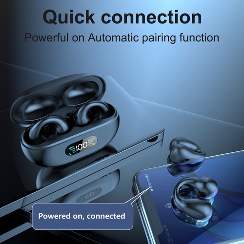 YYK-Q80 TSW Bluetooth Digital 5.3 wireless headphones painless ear hook - Picture 5 of 12