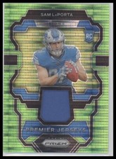 #PJ-SL Sam LaPorta 2023 Panini Prizm Premier Jerseys Neon Green Pulsar