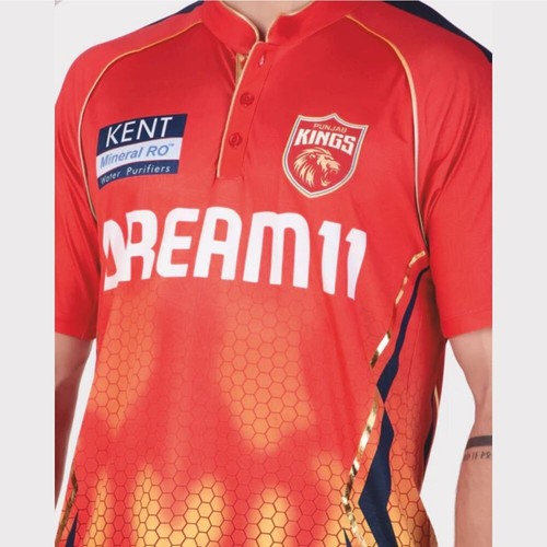 Camiseta deportiva PUNJAB KINGS Match PBKS para hombre edición jugador Tata IPL 2025 - Imagen 13 de 16