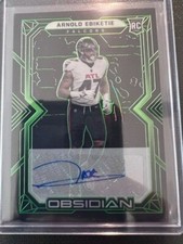 22 NFL Panini Obsidian Arnold Ebiketie Green Etch RC Autograph 21/50 Falcons