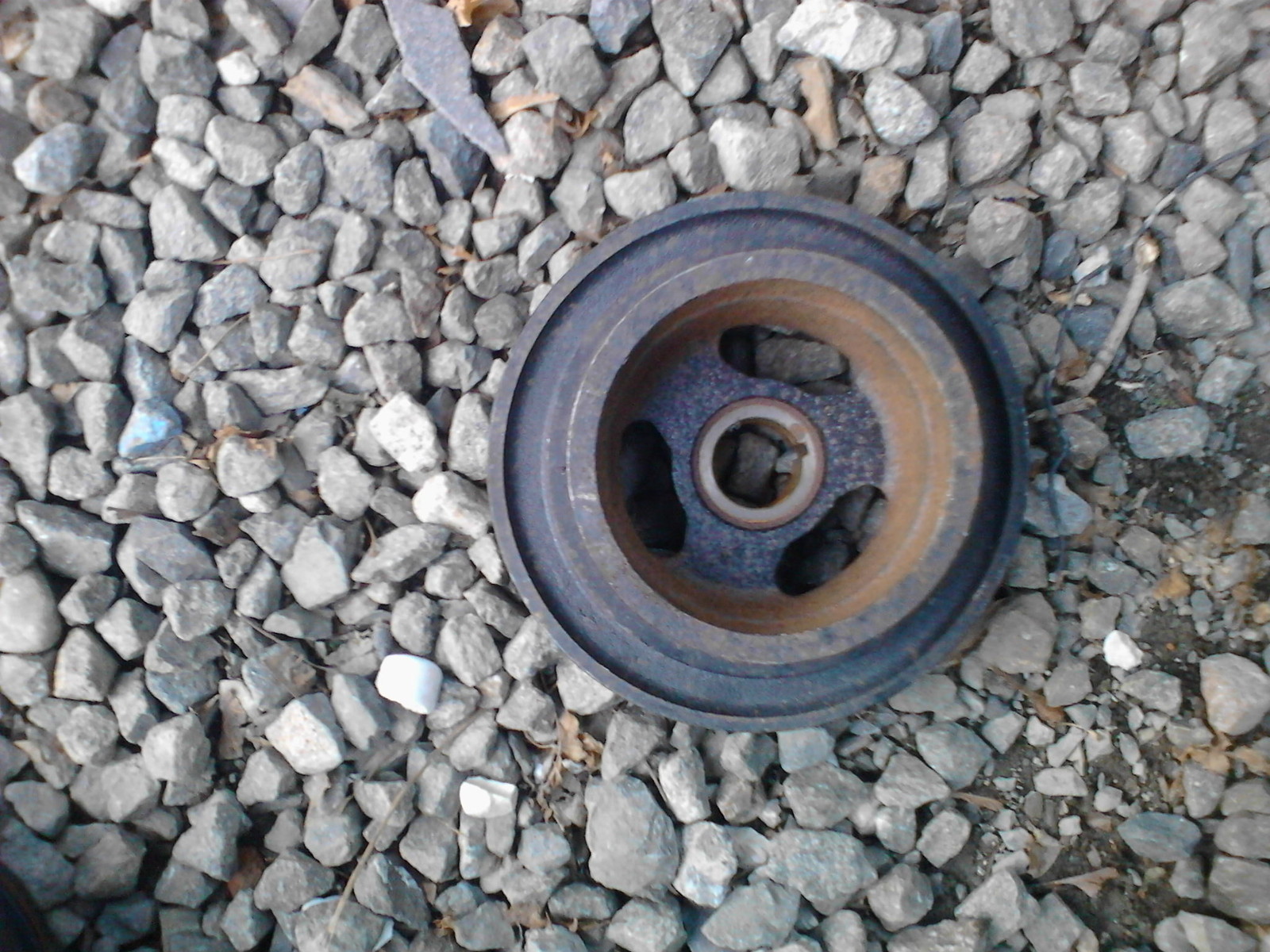 2003 bmw 325i e46 m54 eng.harmonic balancer vibration damper crankshaft