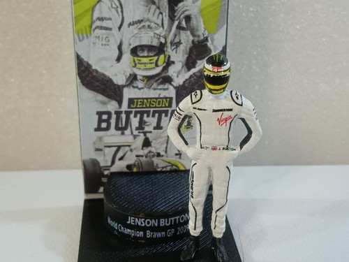 Figure 1/43 Jenson Button Brawn GP 2009 World Champion Formula 1 + Podium - Picture 9 of 11