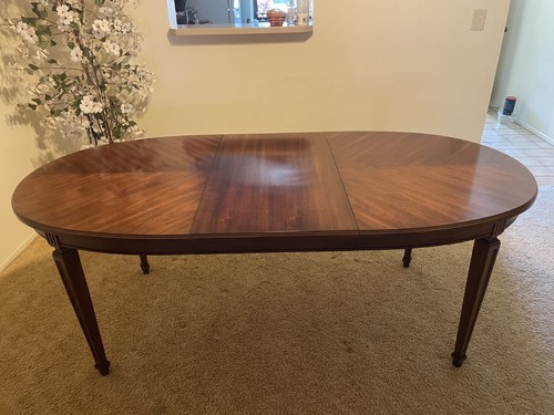 American of Martinsville Vintage Mid Century Walnut Dining Set - Picture 12 of 14