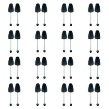 16 Pairs Plastic Shoe Trees for Men Black