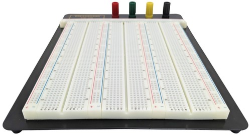 2390 Tie Point Solderless Breadboard with 4 Binding Posts, Metal Backplate - Picture 3 of 4