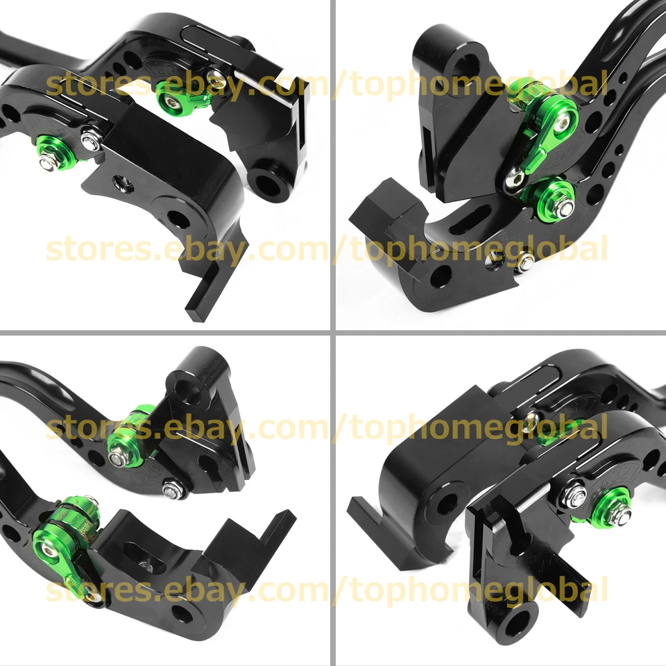 Palancas de freno de embrague corto CNC negras para Kawasaki Ninja 1000 Z1000SX 2011-2016 EE. UU. Foto 2 de 4