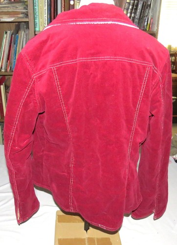 For Joseph Red Corduroy Fleece Lined Jacket Size XL - 第 2/5 張圖片