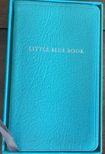 Tiffany & Co. 5 1/2" by 3 1/2" Leather Little Blue Book