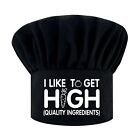 I to Get IngredentsFunny Chef HatBlack,Adjustable Kitchen Cooking Hat for Men.