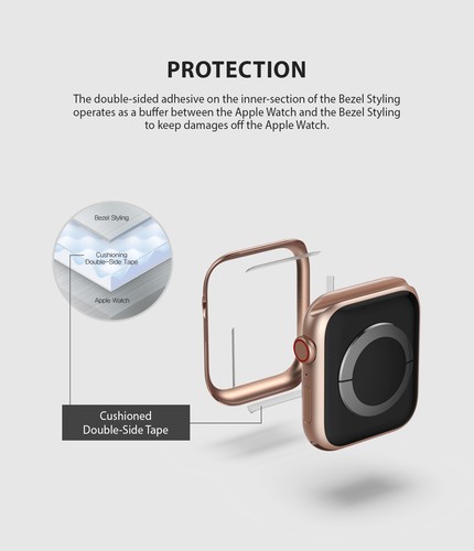 Pour Apple Watch Series 6/5/4/Se étui 40 mm, 44 mm housse de style lunette annulaire - Photo 179 sur 306