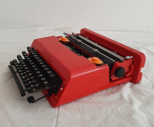 🔶️ETTORE SOTTSASS PERRY KING OLIVETTI VALENTINE S RED TYPEWRITER 1968 MCM MOD - Picture 19 of 22