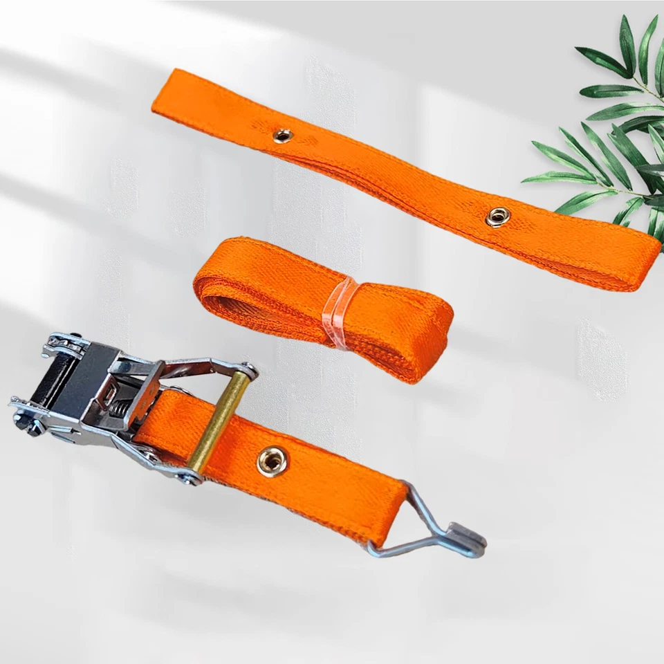 E-track Ratchet Tie Down Strap for 1/10 RC 1/14 Crawler Car Trailers Trucks Vans - Image 3 of 4