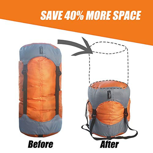 Compression Sack, Ultralight Sleeping Bag Stuff Sack, 40% More Storage! - Picture 3 of 8