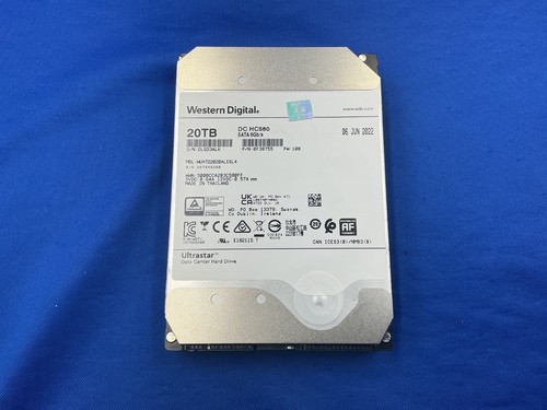 WUH722020ALE6L4 Western Digital DC HC560 20TB 7200RPM SATA 6Gb/s 512e 3.5" HDD - Picture 3 of 6