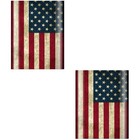 2 pcs Video Game - Independence Day - American Flag Sticker for Slim 4000