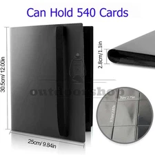 540 Cards Pocket Binder with Strap 9 Pocket Storage Trading Cards Album Folder