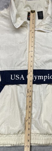 Team USA Olympic JCPenny Windbreaker-1/2 Zip-Side Zip-Track Jacket Size XL - Picture 14 of 23