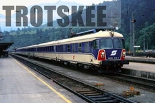 35mm Slide OBB Austria Railways Electric Railcar 4010 013 1990 Original