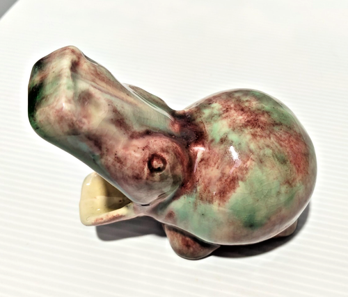 Scarce Vintage Australian Pottery Hippopotamus Delamere Art Ware ? Hippo - AF - Picture 2 of 8