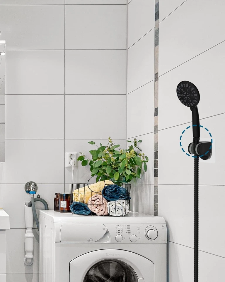 Hibbent All Metal 3 Pack Shower Head Flow Control Valve, G1/2 Brass Shut-off - Image 2 of 4