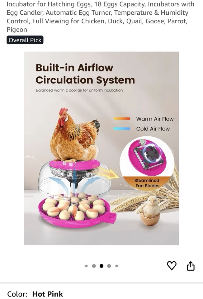 HBN 18 Egg Incubator with Temperature Control, Automatic Egg Turning & Humidity - Image 4 of 4