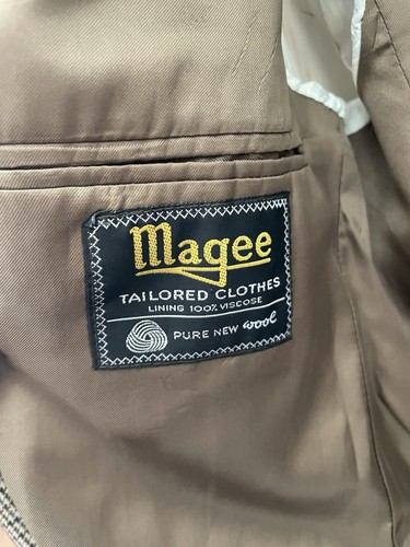 Vintage Men's Magee Robert Bunney of Grassington Wool Blazer 38 Short Jacket - Picture 6 of 9