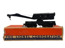 Lionel O Gauge post war  2460 Operating Work Crane Car