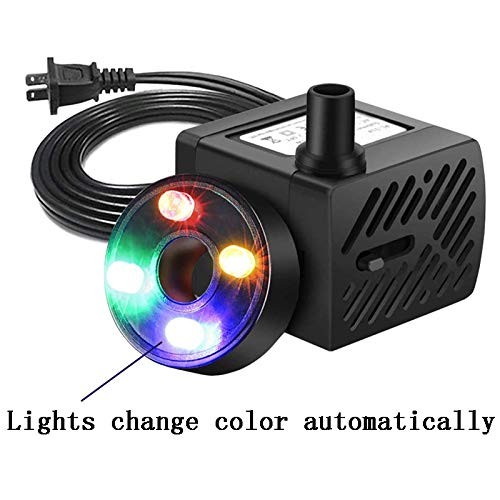 Submersible Water Pump With Led Light For Indoor Tabletop Fountains Aq - Picture 4 of 6