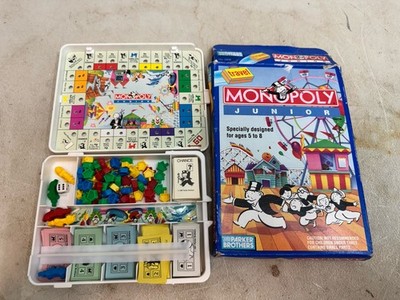 Monopoly Junior Travel Board Game 1991 Complete Excellent Condition 