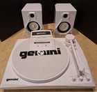 Gemini TT-900WW Record Player With Bluetooth and Dual Stereo Speakers White 