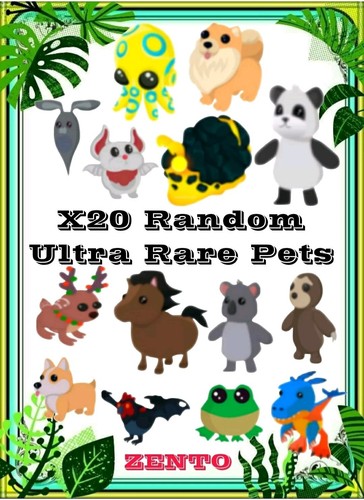Adopt From Me X20 Random Ultra Rare Pets - 第 1/1 張圖片