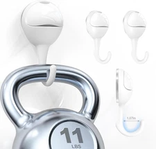 Suction Cup Hooks,【Big J Design】Suction Cup Hooks for Shower, Removable Shower H