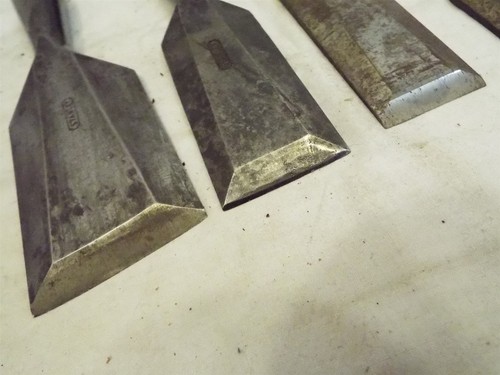 Zestaw zmontowany 7 Stanley Bevel Edge 750 Dłuta nasadowe Obróbka drewna Rzeźba 2" - Zdjęcie 3 z 8