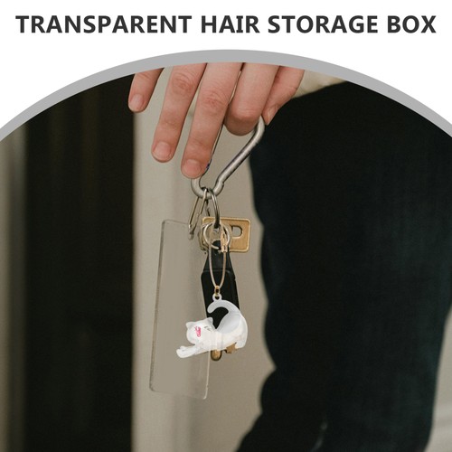 Cat Hair Keepsake Keychain: Pet Keychain - Memorial Storage Bottle – Cute - Bild 2 von 12