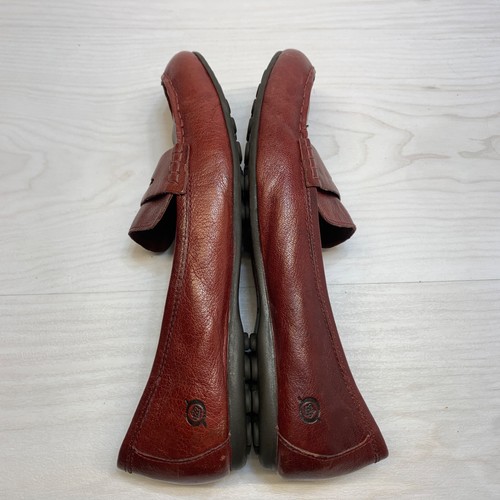 Zapatos Mocasines de Conducción Borgoña Borgoña Cuero Suave Para Mujer’s Talla 10 - Imagen 2 de 9