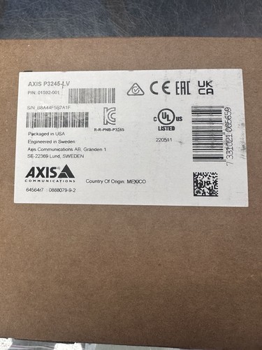 Axis Communications P3245-V 2MP IP Network Dome Camera | 01591-001 Brand New! - Picture 3 of 3
