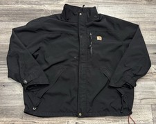 Carhartt Storm Defender Jacket Coat Mens Size XL J162 Black No Hood 