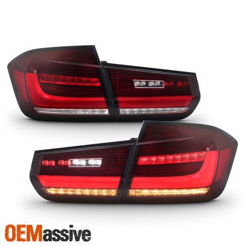 For 2012-2015 BMW 3 Series F30 FULL LED Red Tail Lights w/Sequential Turn Signal - Picture 2 of 11