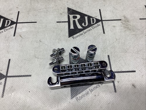 90’s Gibson Gotoh Nashville Tunomatic Stoptail Guitar Bridge Chrome